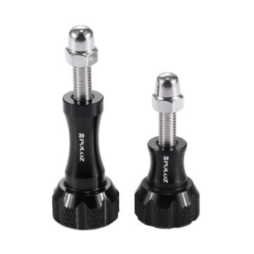 Picture of PULUZ CNC Aluminum Thumb Knob Set for GoPro Hero11/10/9/8/7/6/5, DJI Osmo Action, Xiaoyi & More (Black)
