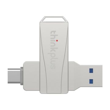 Picture of Lenovo Thinkplus MU252 USB 3.1 + USB-C / Type-C Flash Drive, Memory:256GB (Silver)