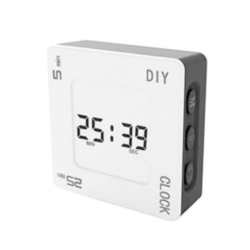 Picture of Vibrating DIY Timer Flip Alarm Time Management Timing Reminder (White Black Plane)