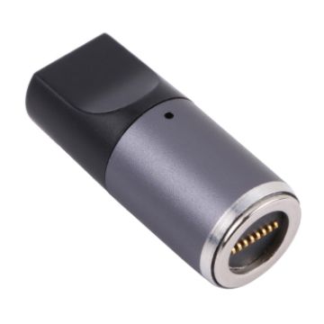 Picture of USB-C / Type-C Female to 8 Pin Magnetic DC Round Head Free Plug Charging Adapter