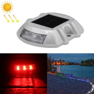 Picture of Solar Horseshoe Road Stud Light Car Guidance Light Road Deceleration Light, Constantly Bright Version (Red)