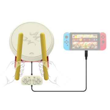 Picture of DOBE TNS-1867 Video Game Drum Sticks Controller Taiko Drum Kits for Nintendo Switch